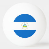 Balle De Ping Pong Drapeau du Nicaragua (Dos)
