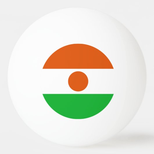 Balle De Ping Pong Drapeau du Niger (Devant)