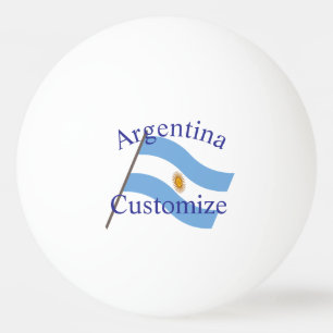 Balle De Ping Pong Drapeau du pays Argentine Thunder_Cove