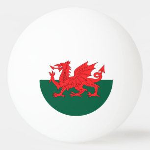 Balle De Ping Pong Drapeau du Pays de Galles