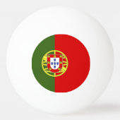 Balle De Ping Pong Drapeau du Portugal (Dos)