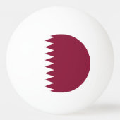 Balle De Ping Pong Drapeau du Qatar (Dos)
