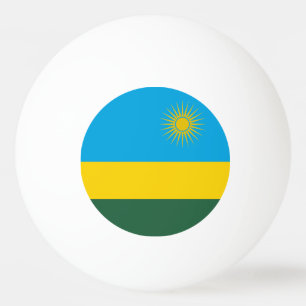 Balle De Ping Pong Drapeau du Rwanda
