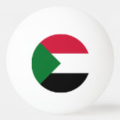 Balle De Ping Pong Drapeau du Soudan (Dos)