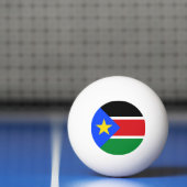 Balle De Ping Pong Drapeau du Soudan du Sud (Filet)