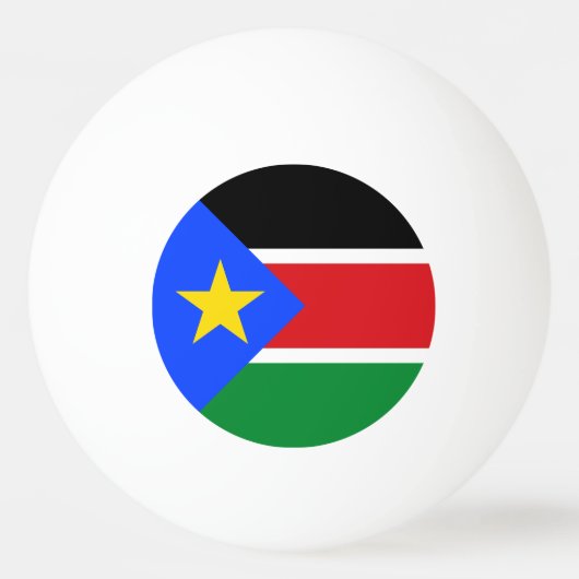 Balle De Ping Pong Drapeau du Soudan du Sud (Devant)