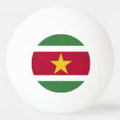 Balle De Ping Pong Drapeau du Suriname (Dos)