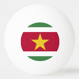 Balle De Ping Pong drapeau du Suriname