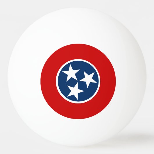 Balle De Ping Pong Drapeau du Tennessee (Devant)