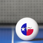 Balle De Ping Pong Drapeau du Texas (Filet)