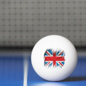 Balle De Ping Pong Drapeau d'Union Jack de défibreurs (Filet)
