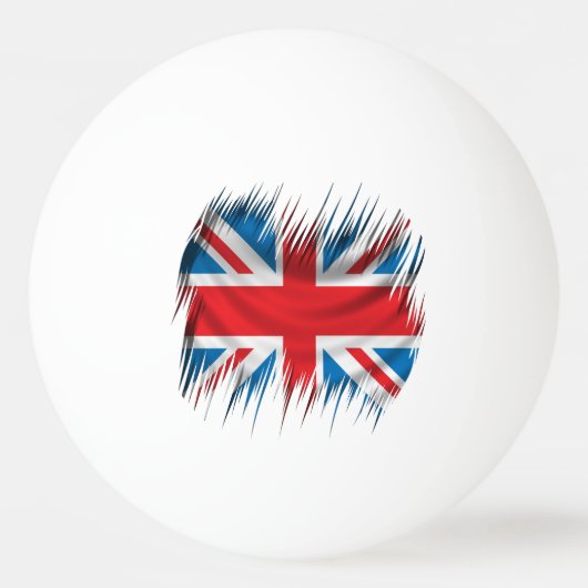 Balle De Ping Pong Drapeau d'Union Jack de défibreurs (Devant)