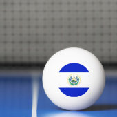 Balle De Ping Pong Drapeau El Salvador (Filet)