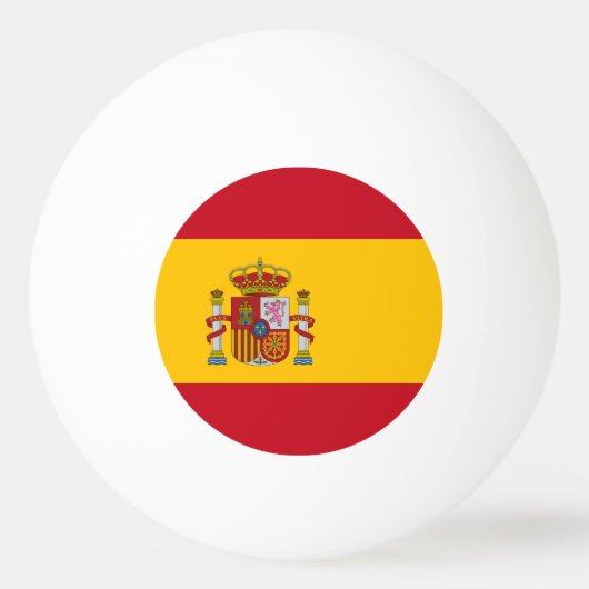 Balle De Ping Pong Drapeau Espagne (Devant)