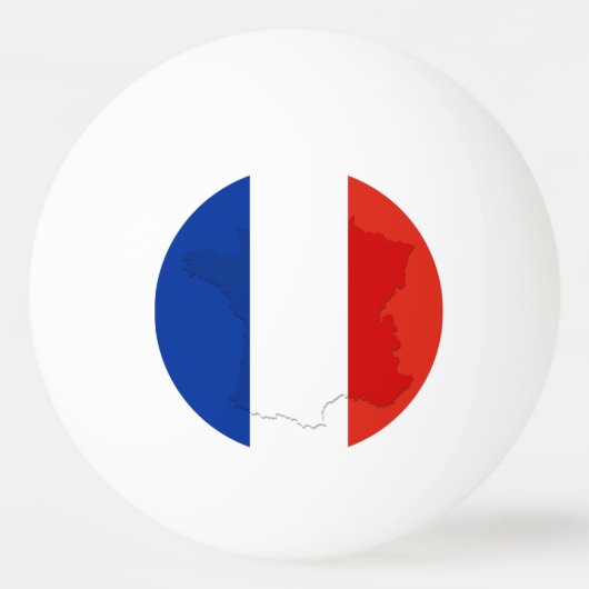 Balle De Ping Pong drapeau français (Devant)
