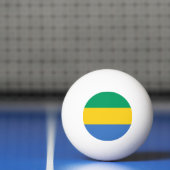 Balle De Ping Pong Drapeau Gabon (Filet)