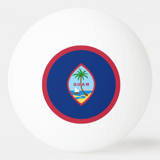Balle De Ping Pong Drapeau Guam (Dos)