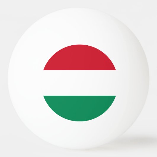 Balle De Ping Pong Drapeau Hongrie (Dos)