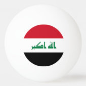 Balle De Ping Pong Drapeau Iraq (Dos)