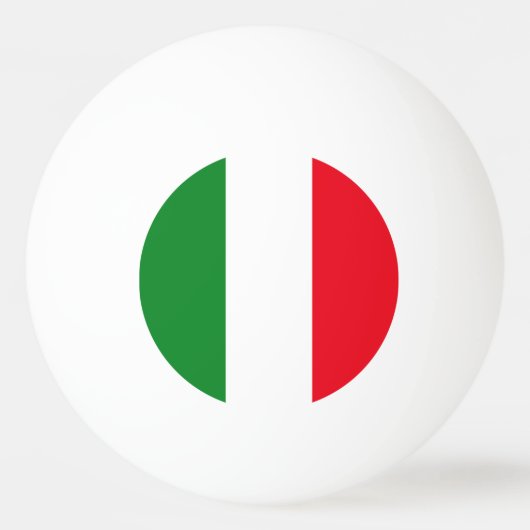 Balle De Ping Pong Drapeau Italie (Devant)