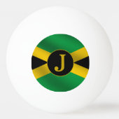 Balle De Ping Pong Drapeau jamaïcain (Devant)