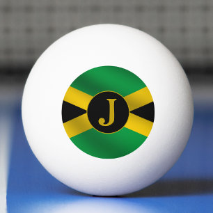 Balle De Ping Pong Drapeau jamaïcain