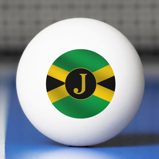 Balle De Ping Pong Drapeau jamaïcain