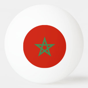 Balle De Ping Pong drapeau marocain