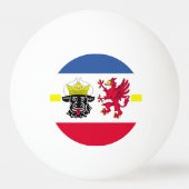 Balle De Ping Pong Drapeau Mecklembourg-Poméranie occidentale Ping Po (Dos)