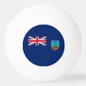 Balle De Ping Pong Drapeau Montserrat (Dos)