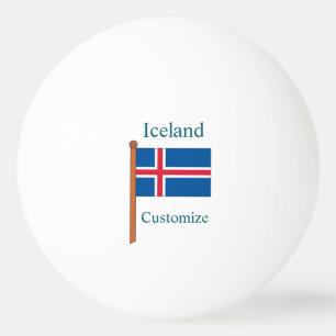 Balle De Ping Pong Drapeau national d'Islande Thunder_Cove