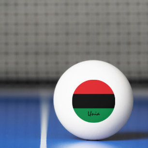 Balle De Ping Pong Drapeau panafricain et sports de l'UNIA