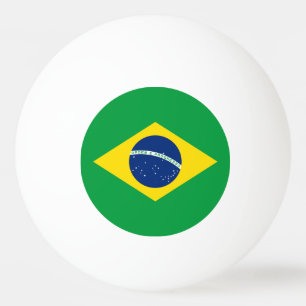 Balle De Ping Pong Drapeau patriotique du Brésil