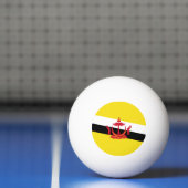 Balle De Ping Pong Drapeau patriotique du Brunei (Filet)