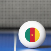 Balle De Ping Pong Drapeau patriotique du Cameroun (Filet)