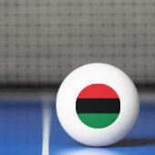 Balle De Ping Pong Drapeau rouge, noir et vert (Filet)