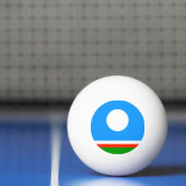 Balle De Ping Pong Drapeau Sakha (Filet)