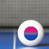 Balle De Ping Pong Drapeau SlipperyJoe's Bisexual Pride lavande-rose (Filet)