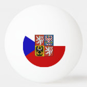 Balle De Ping Pong Drapeau tchèque (Dos)