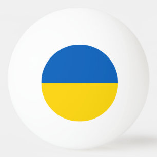Balle De Ping Pong Drapeau ukrainien
