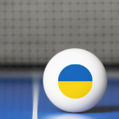 Balle De Ping Pong Drapeau ukrainien (Filet)