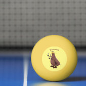 Balle De Ping Pong Drôle affamé pulette affamée dessin animé (Filet)