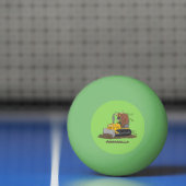 Balle De Ping Pong Drôle bulldozer de conduite de taureaux (Filet)