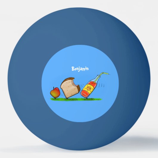 Balle De Ping Pong Drôle de dessin animé de fourmis (Devant)