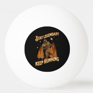 Balle De Ping Pong Drôle de motivation de course de Bigfoot