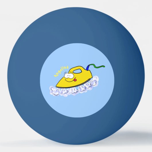 Balle De Ping Pong Drôle dessin animé linge de fer (Devant)