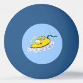 Balle De Ping Pong Drôle dessin animé linge de fer (Dos)