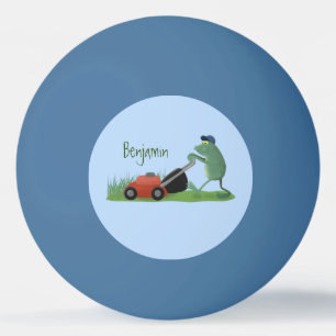 Balle De Ping Pong Drôle grenouille verte tondre la pelouse dessin