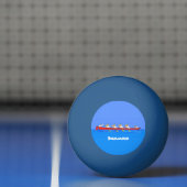 Balle De Ping Pong Drôle pélicans rameurs dessin animé (Filet)