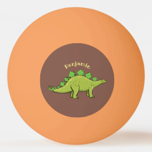 Balle De Ping Pong Drôle stegosaurus dinosaure dessin animé